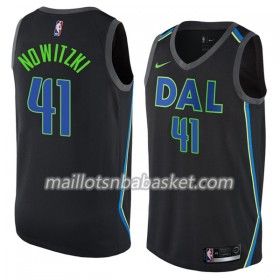 Maillot Homme Dallas Mavericks Dirk Nowitzki 41 Nike City Edition Swingman